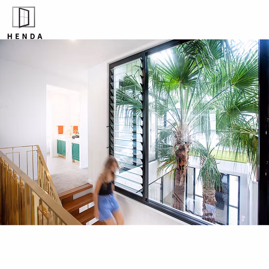 5mm カスタマイズされたガラス ルーバー窓薄板にされたガラス張りの現代シャッター窓